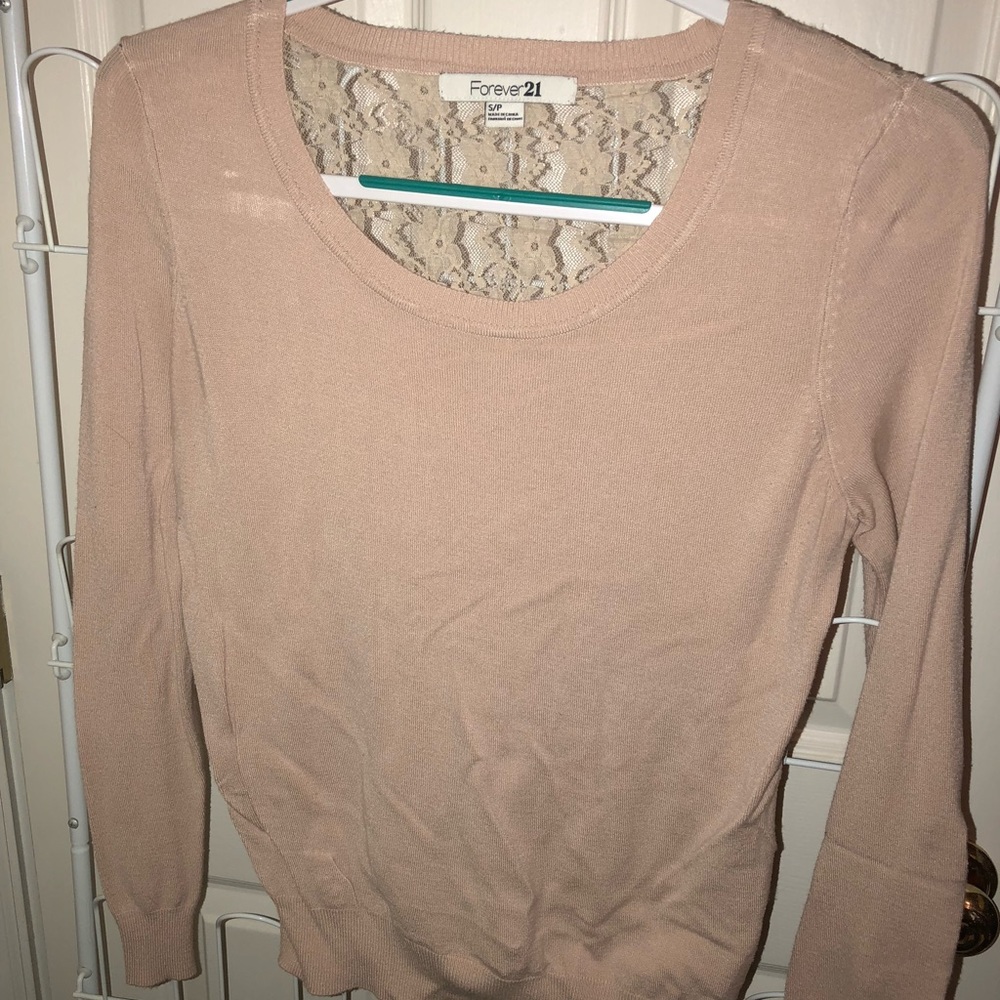 Forever 21 Lace Back Sweater